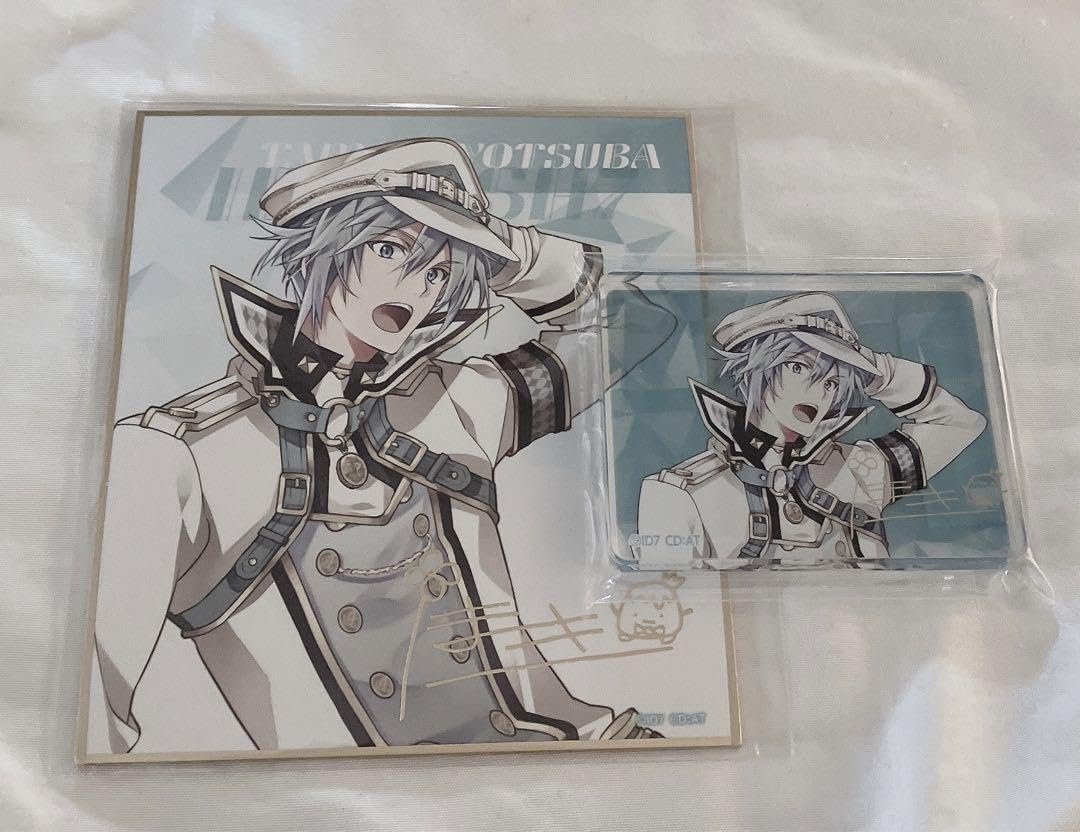 アイナナ 四葉環　ブラホワアクリルブロック　缶バッジ ぴくりあ アイナナ 四葉環 ブラホワアクリルブロック 缶バッジ ぴくりあ